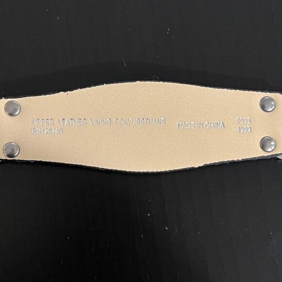 NWOT Topshop Zebra Haircalf Black White Silver-toned Buckle Leather Belt XS/S - Picture 6 of 11